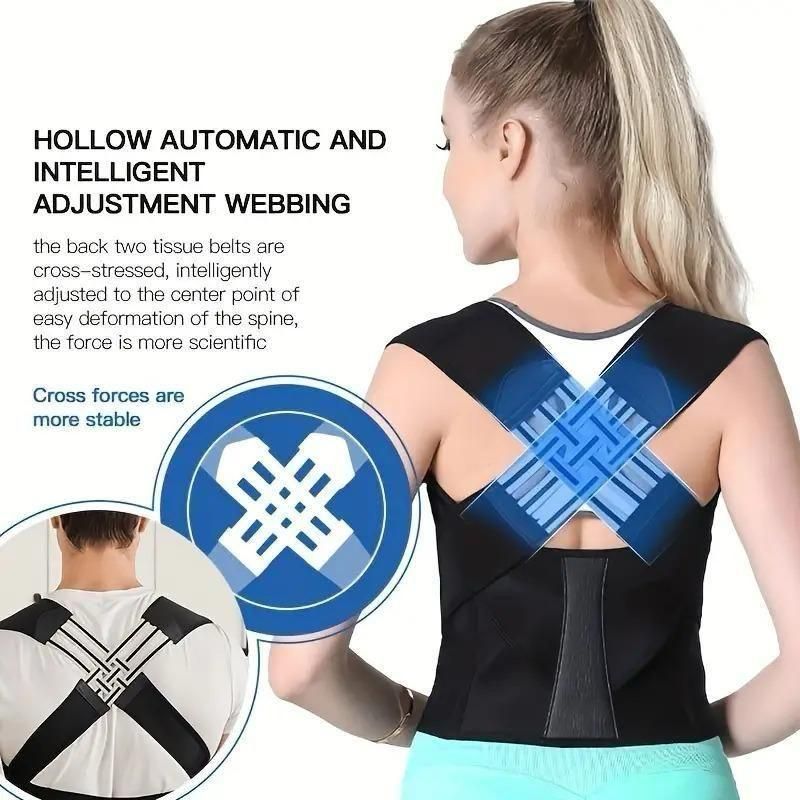 Adjustable Posture Corrector/Relieve Back Pain Belt for Men & Women