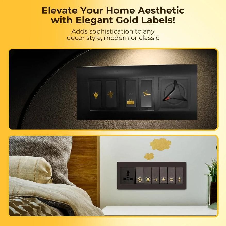 Golden Switch Stickers
