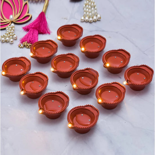 LED Light Water Sensor Diyas Plastic with, Ambient Lights, (Pack of 6/12/18/24)