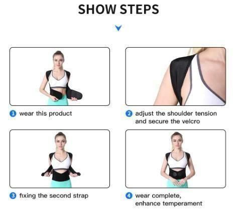 Adjustable Posture Corrector/Relieve Back Pain Belt for Men & Women
