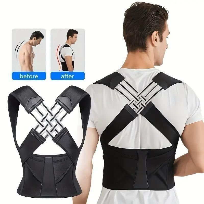 Adjustable Posture Corrector/Relieve Back Pain Belt for Men & Women