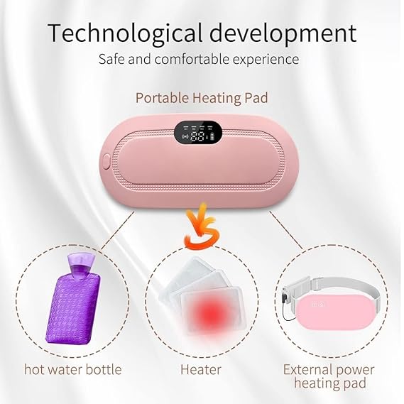 Period Cramp Relief - Fast Heat & Vibration Therapy