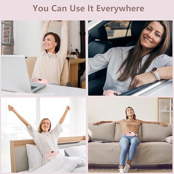 Period Cramp Relief - Fast Heat & Vibration Therapy