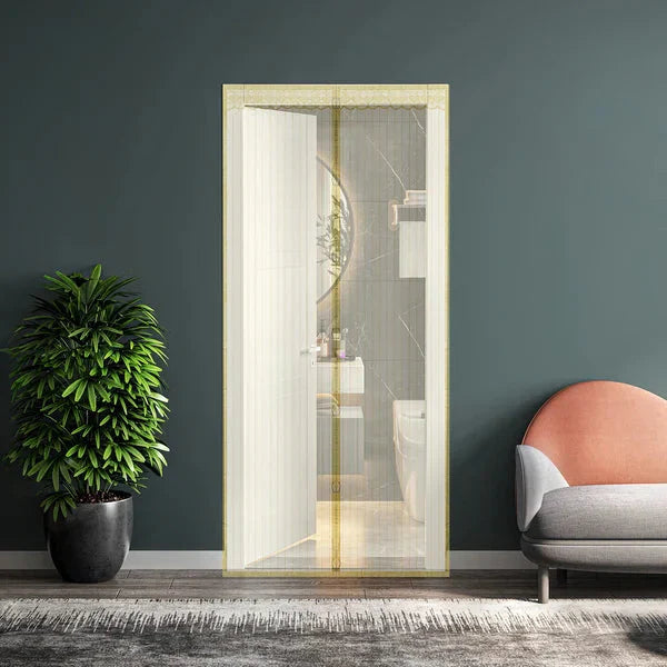 Magnetic Mosquito Door Curtain – Foldable Mesh Screen with 80+ Magnets | Made in India